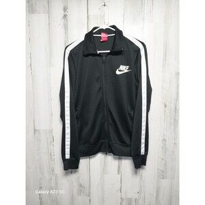 Nike Red Label - "NIKE" Logo Zippered Medium Warm-Up Jacket BLACK
